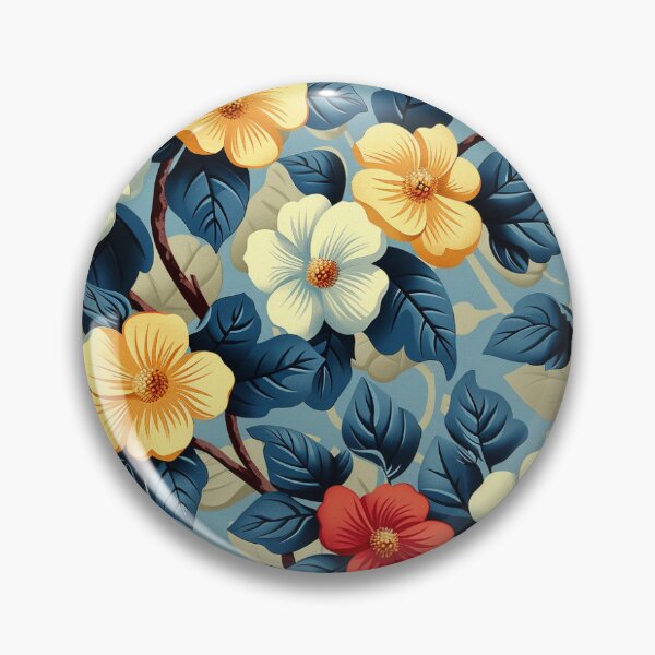 Item preview, Red, yellow and white flowers designed and sold by Loop-De-Loop.