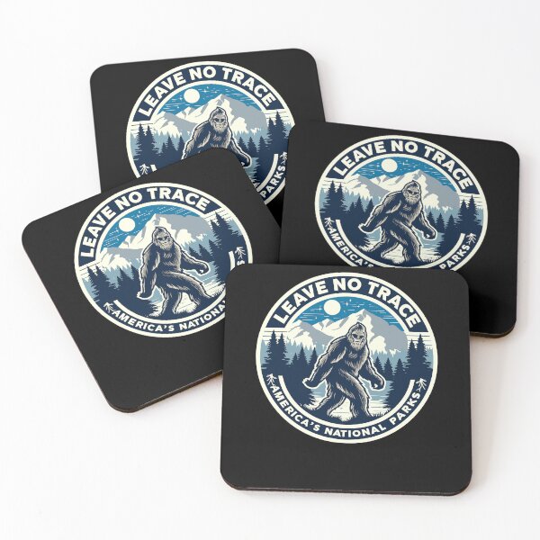 Item preview, Leave No Trace America National Parks Funny Bigfoot designed and sold by Dressed For  Duty.