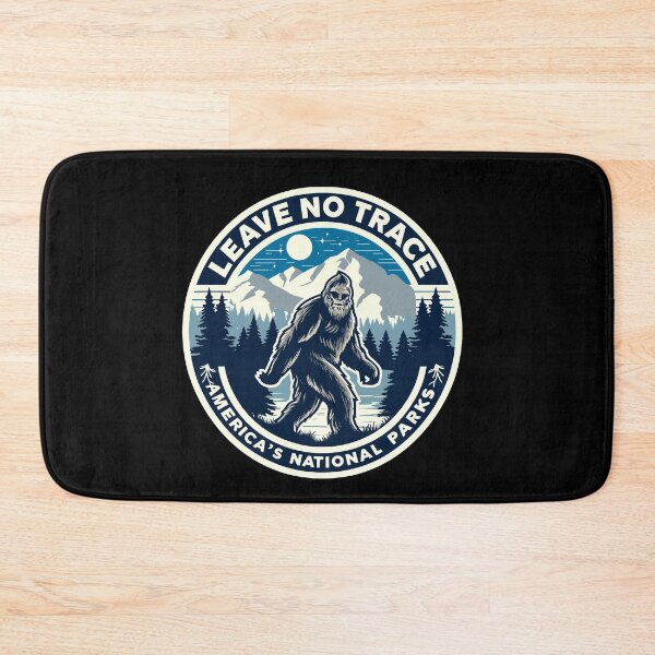Item preview, Leave No Trace America National Parks Funny Bigfoot designed and sold by Dressed For  Duty.