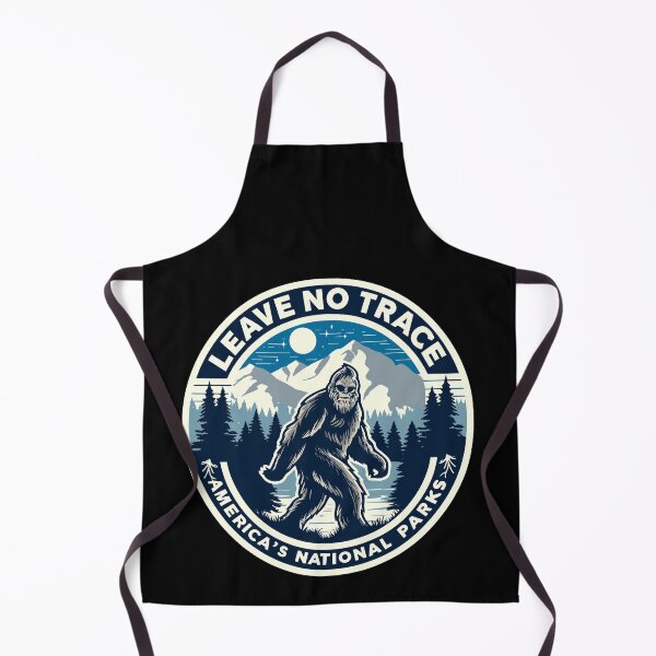 Item preview, Leave No Trace America National Parks Funny Bigfoot designed and sold by Dressed For Duty.