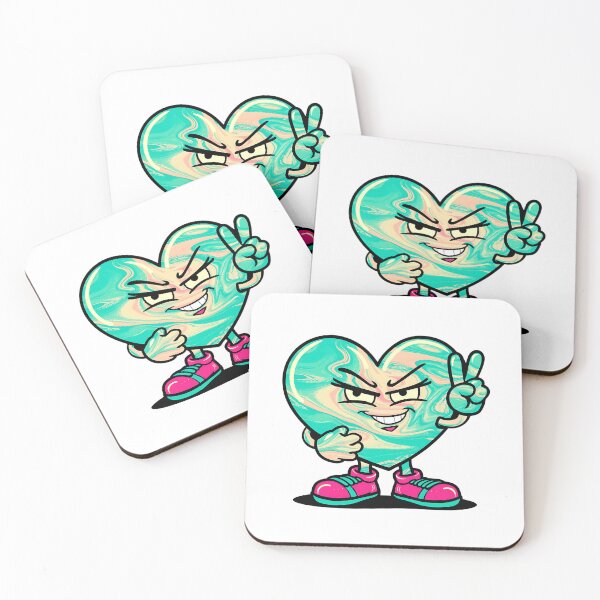 Item preview, Bold Heart Character – Colorful & Fun Graphic Tee designed and sold by MotivaChic.