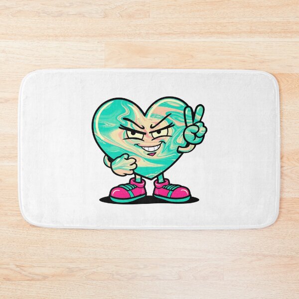 Item preview, Bold Heart Character – Colorful & Fun Graphic Tee designed and sold by MotivaChic.