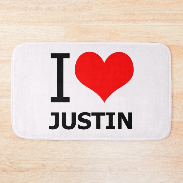Item preview, I Love Justin designed and sold by Fanverse Merchandise.
