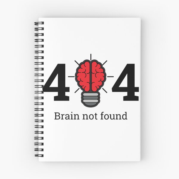 Item preview, Brain not found designed and sold by Sparkly-Station.