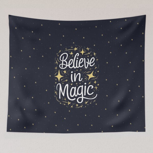Item preview, Believe In Magic Galaxy Stars Night Sky designed and sold by VanillaBlueSky.