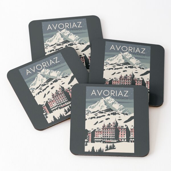 Item preview, A Vintage Travel Illustration of Avoriaz - France  designed and sold by GoodOldVintage.