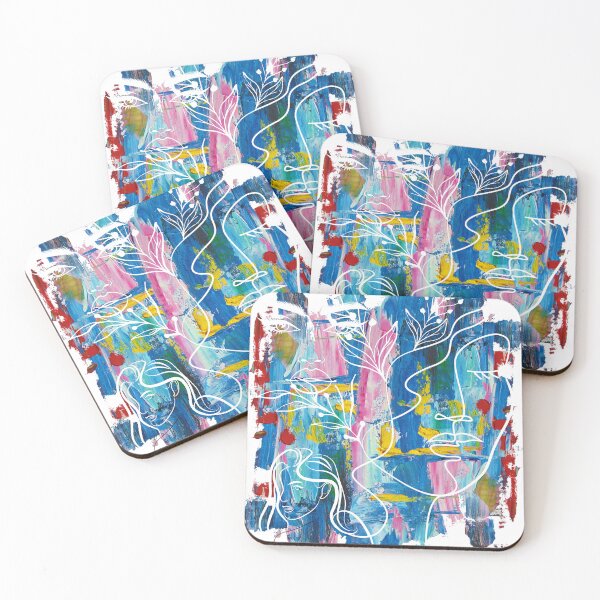 Item preview, Graphic Colorful Paint Art | Women's Face Lineart designed and sold by Graphlie.