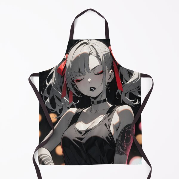 Item preview, Cute Punk Goth Anime Girl with Pigtails and Tattoos designed and sold by ByteyCreatives.