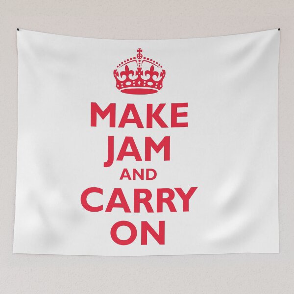 Item preview, Make Jam and Carry On slogan with crown designed and sold by Foundry88.