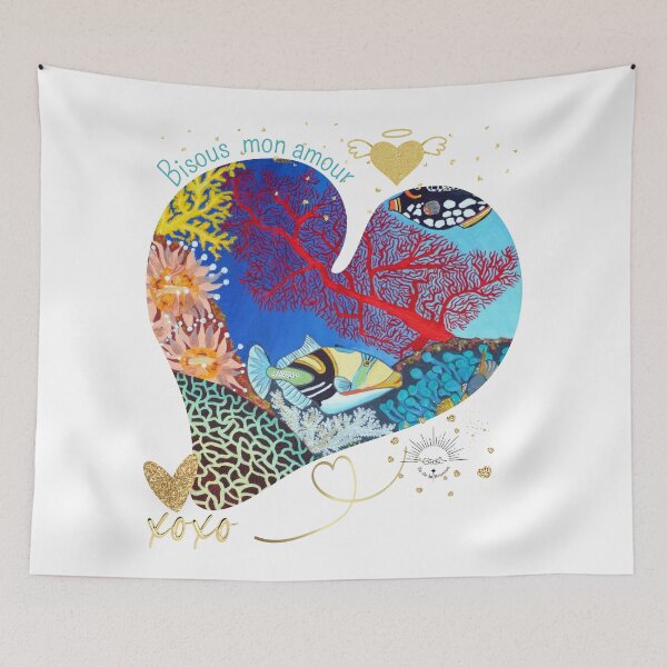 Item preview, Kisses my love, my heart designed and sold by GabiVitryArt.