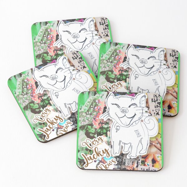 Item preview, Very Lucky News Cat (drawing by ACCI)  designed and sold by VanyssaGraphics.