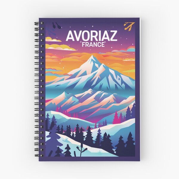 Item preview, A Vintage Travel Illustration of Avoriaz - France  designed and sold by GoodOldVintage.