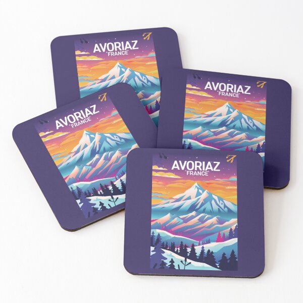 Item preview, A Vintage Travel Illustration of Avoriaz - France  designed and sold by GoodOldVintage.