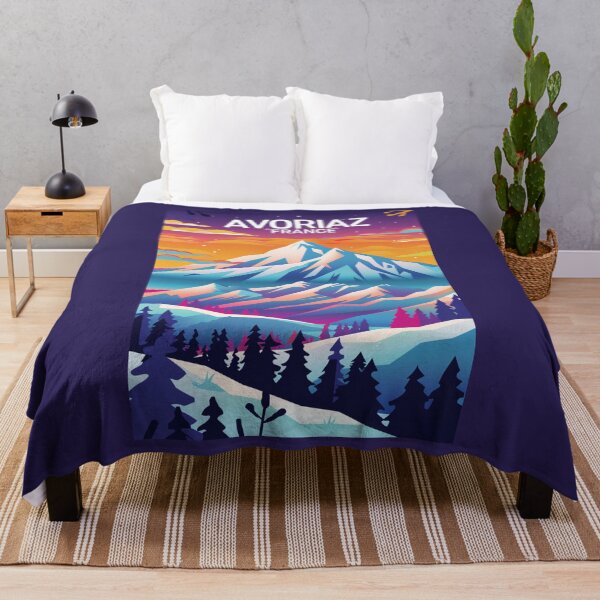 Item preview, A Vintage Travel Illustration of Avoriaz - France designed and sold by GoodOldVintage.