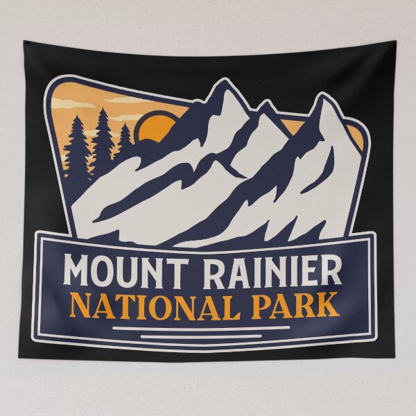 Item preview, Mount Rainier National Park designed and sold by graphic-map.