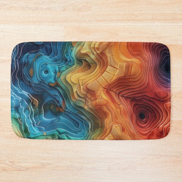 Item preview, Abstract Wavy Pattern in Vibrant Colors designed and sold by brandway.