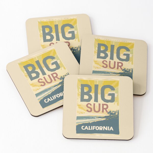 Item preview, A Vintage Travel Illustration of Big Sur - California - US designed and sold by GoodOldVintage.