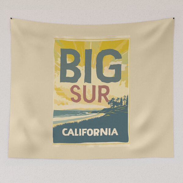 Item preview, A Vintage Travel Illustration of Big Sur - California - US designed and sold by GoodOldVintage.