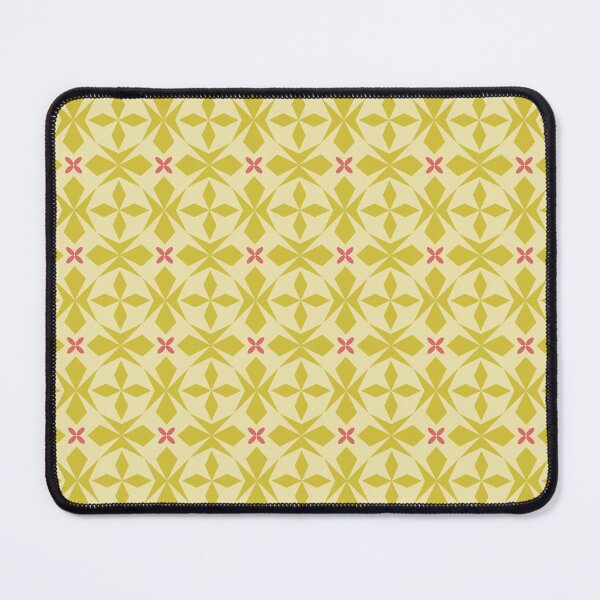 Item preview, Mirrored abstract geometric shapes | mustard yellow and vanilla designed and sold by colorofmagic.
