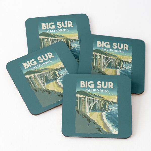 Item preview, A Vintage Travel Illustration of Big Sur - California - US designed and sold by GoodOldVintage.
