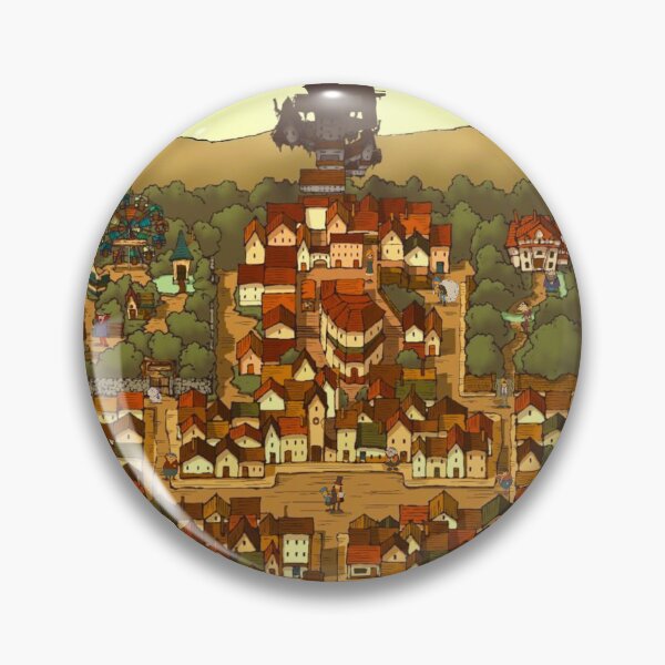 Item preview, Layton Curious Village Map and Townsfolk designed and sold by Redfoxart21.