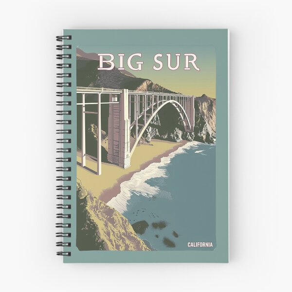 Item preview, A Vintage Travel Illustration of Big Sur - California - US designed and sold by GoodOldVintage.