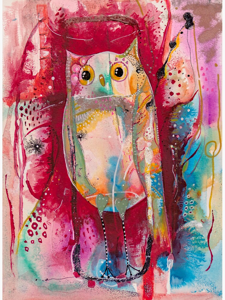 Thumbnail 3 of 3, Sticker, Owl Art Merchandise designed and sold by StarBlossom74.