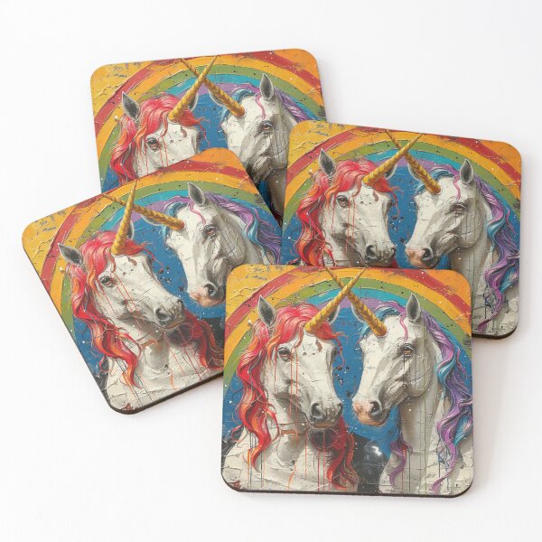 Item preview, Exquisite Rainbow and White Unicorns designed and sold by Agarweinchtien.