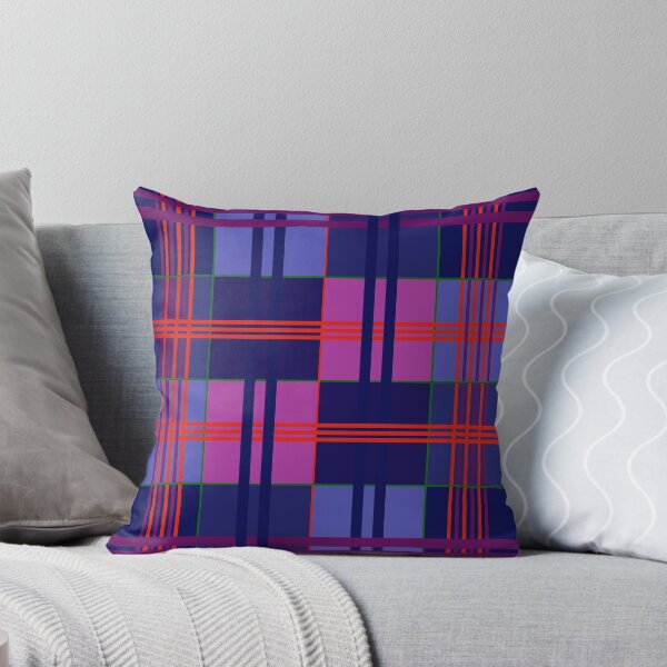 Artikelvorschau, Buntes kariertes modernes abstraktes Tartan-Muster in Rosa entworfen und verkauft von elan-studios.