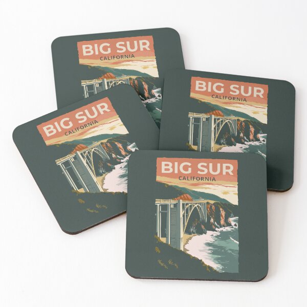 Item preview, A Vintage Travel Illustration of Big Sur - California - US designed and sold by GoodOldVintage.