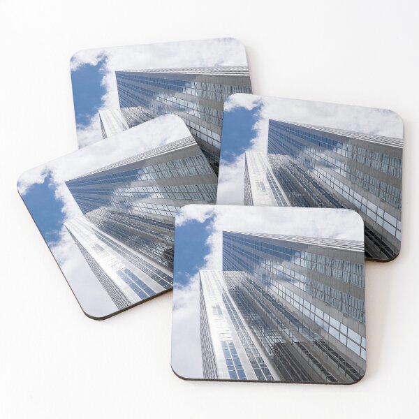 Item preview, Sleek Downtown Toronto Geometry in Blue Grey and White designed and sold by Georgia Mizuleva.