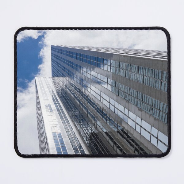 Item preview, Sleek Downtown Toronto Geometry in Blue Grey and White designed and sold by Georgia Mizuleva.