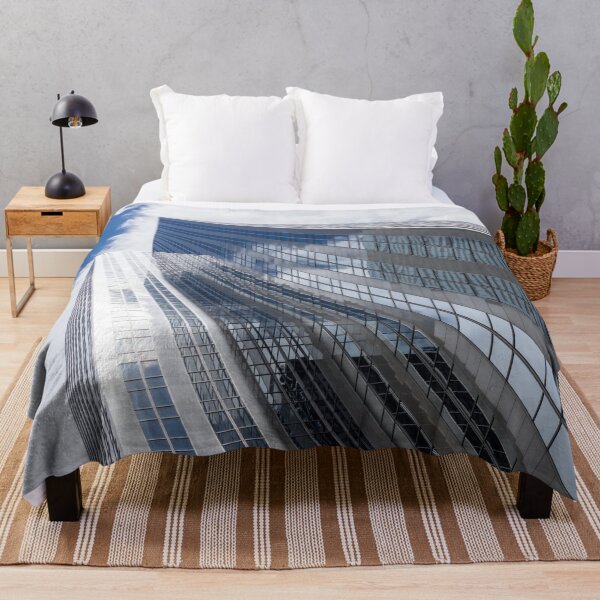 Item preview, Sleek Downtown Toronto Geometry in Blue Grey and White designed and sold by Georgia Mizuleva.