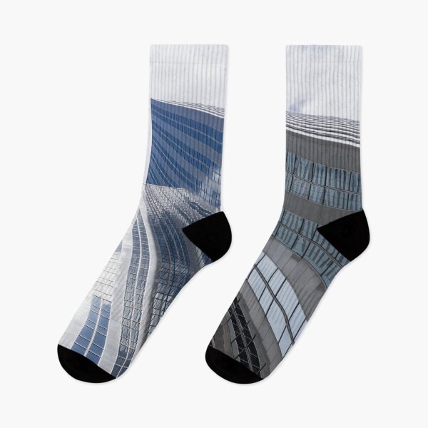 Item preview, Sleek Downtown Toronto Geometry in Blue Grey and White designed and sold by Georgia Mizuleva.