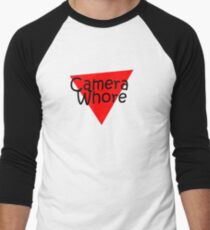 camera whore Men's Baseball ¾ T-Shirt