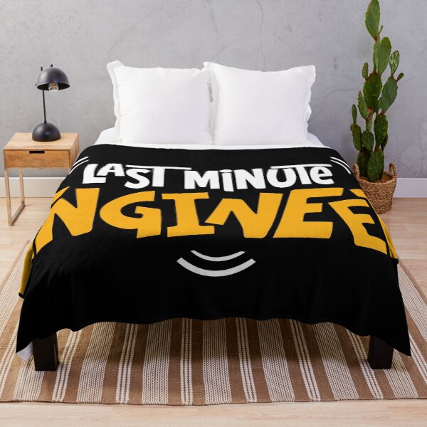 Item preview, Last Minute Engineer - Funny Engineering Quote T-Shirt designed and sold by -DEEWOLF-.