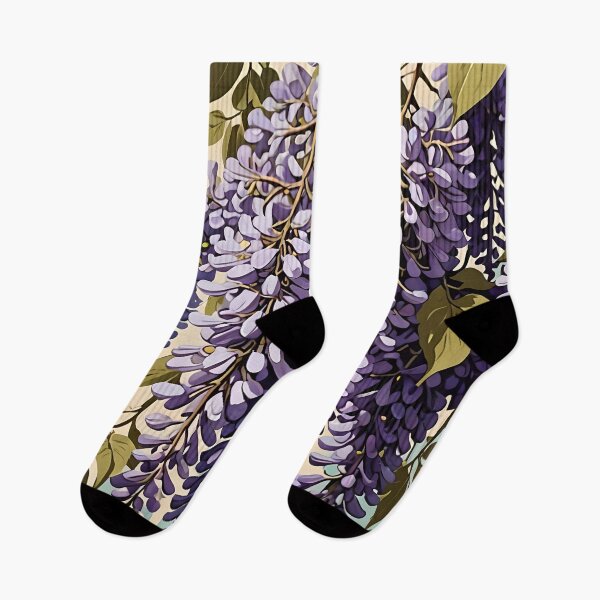 Item preview, Wisteria Retro Style Abstract Cottagecore Art 4 designed and sold by taiche.