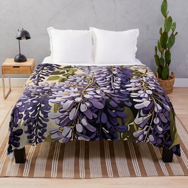 Item preview, Wisteria Retro Style Abstract Cottagecore Art 4 designed and sold by taiche.