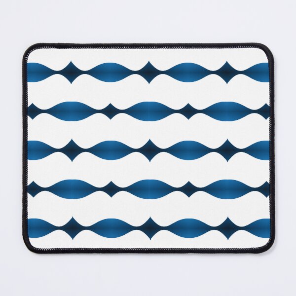 Item preview, gradient blue wave background illustration vector image, pink gradient curve horizontal strip row paper cut Thai traditional fabric patter designed and sold by pipikijung.