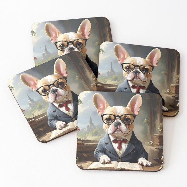 Item preview, Frenchie reading your rights to you designed and sold by Hachiandco.