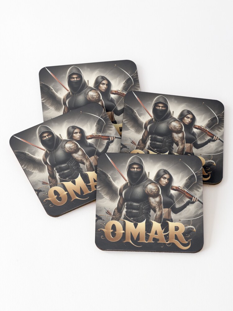 Thumbnail 1 of 5, Coasters (Set of 4), Omar designed and sold by RaF71PrO.