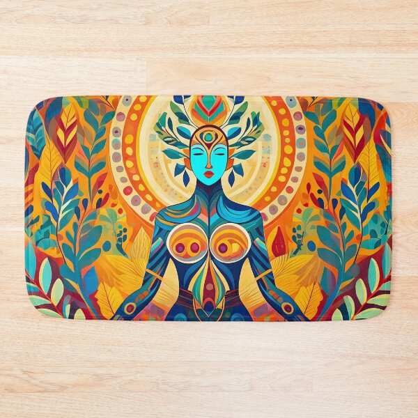 Item preview, psychedelic bohemian and herbal leaves designed and sold by rainsdesigns.
