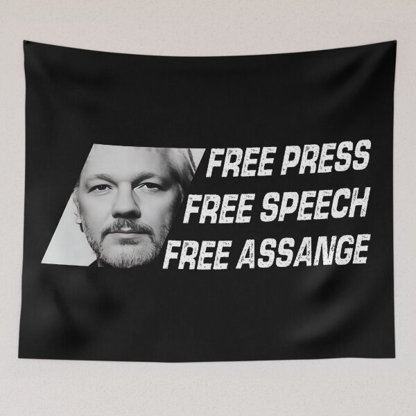 Item preview, Free Julian Assange designed and sold by Tessa Art.