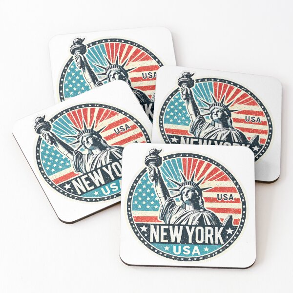 Item preview, New York Vintage Travel Sticker, New York Art designed and sold by SusannesArtShop.