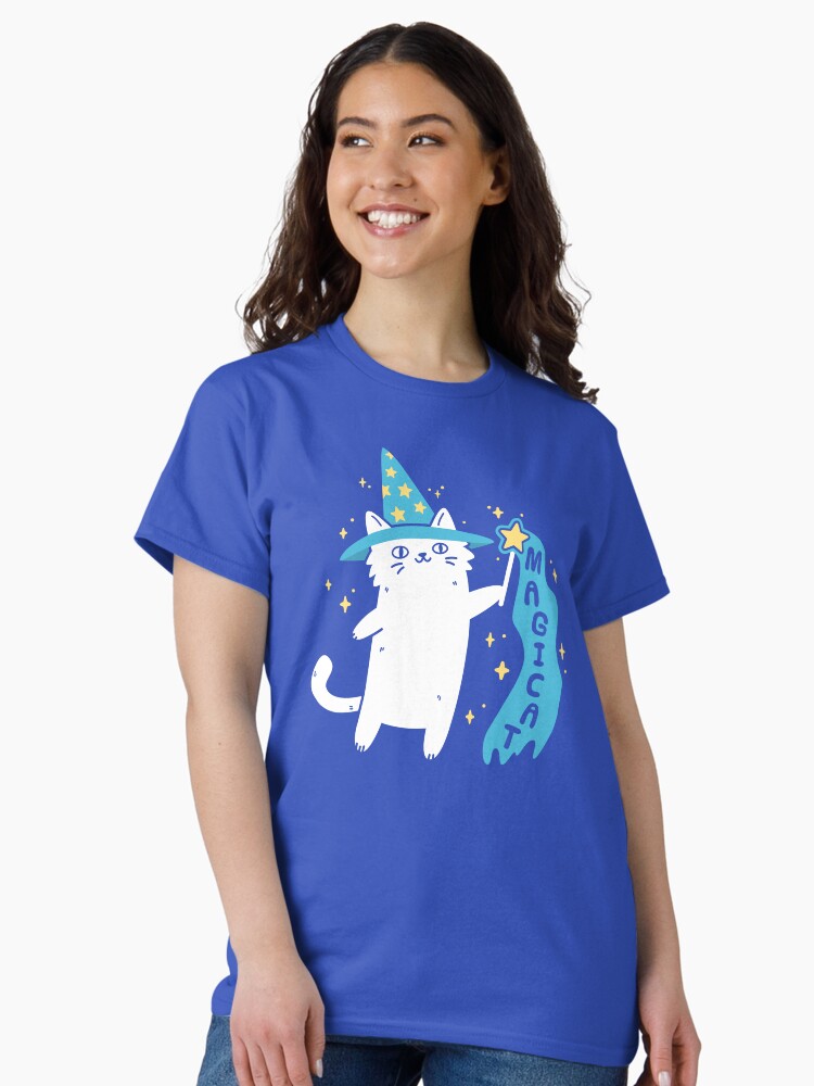 Thumbnail 2 of 7, Classic T-Shirt, Magicat designed and sold by ElectricFangs.