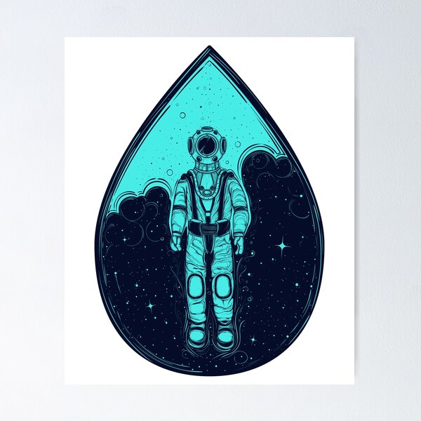 Artikelvorschau, Psychedelischer Astronaut Trippy Weltraum Wissenschaft Astronomie Geschenk entworfen und verkauft von MintedFresh.