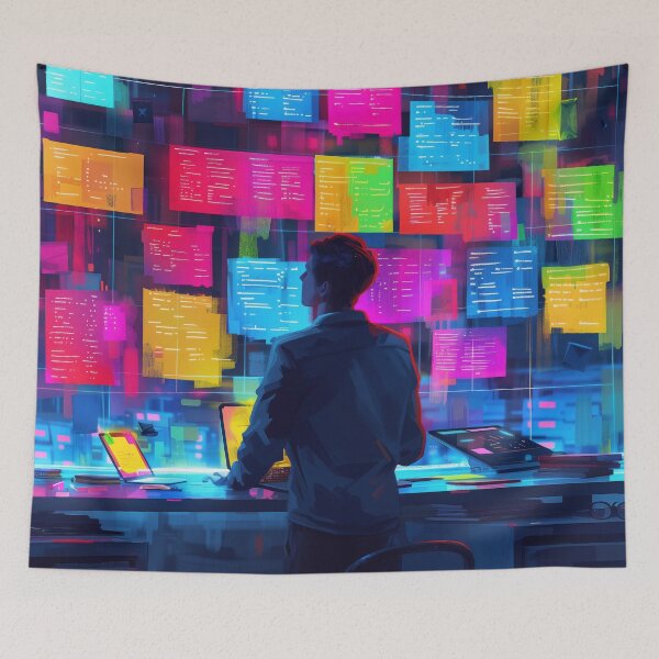 Item preview, Coding in Neon Lights designed and sold by palmyst.