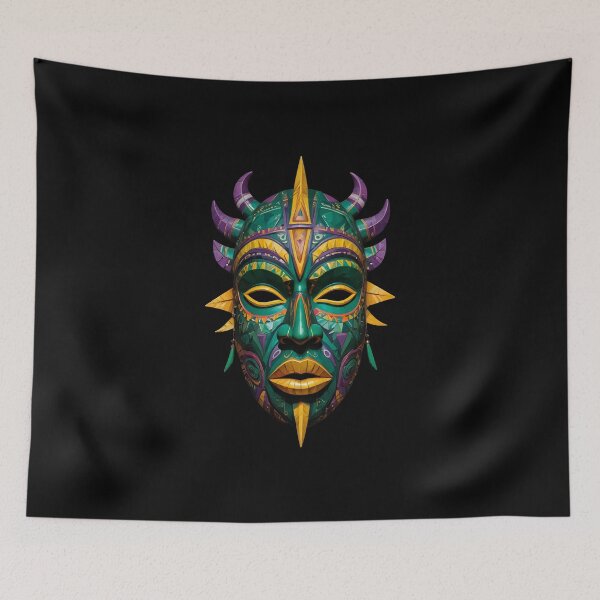 Item preview, An Abstract Cubism-Inspired Design Depicting An Ancient African Mask designed and sold by Adelberton.