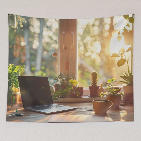 Item preview, Sunrise Workspace Tranquility designed and sold by palmyst.