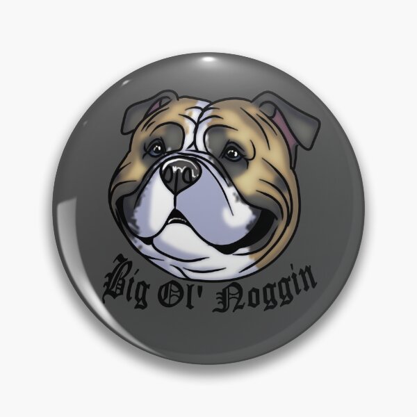 Item preview, ||Big Ol' Noggin|| American Bully Sticker - Blue designed and sold by Bullyscape.